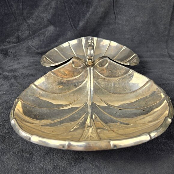 Reed & Barton Two Part Silverplated Tidbit Dish Top Handle Discontinued 1951 VTG - Picture 5 of 15